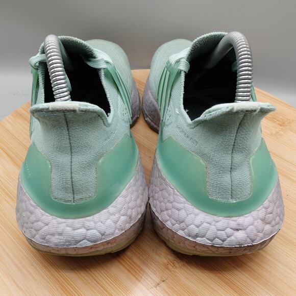 Adidas Shoe Womens 7.5 Ultraboost 21 Primeblue Sage Green Running FY0408 Flaw - Picture 5 of 10